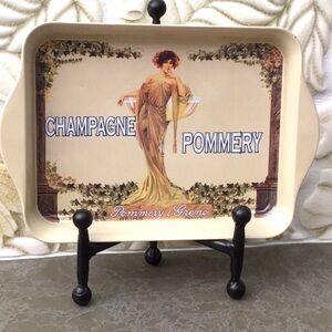 🥂 [art neuveau] champagne pommery tray